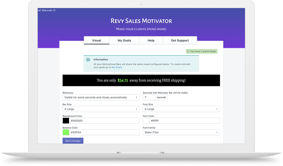 Motivator App With Frame